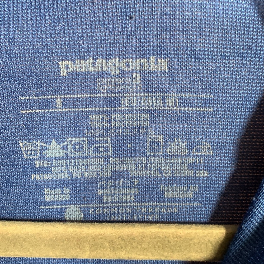 Patagonia Mens Vintage Capilene Half Zip Pullover Blue Size S Layer Outdoor Warm - Picture 4 of 5